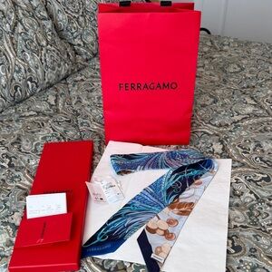 Salvatore Ferragamo Silk Bandeau w/all original packaging